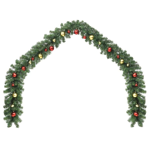 Julgirlang med julgranskulor 20 m