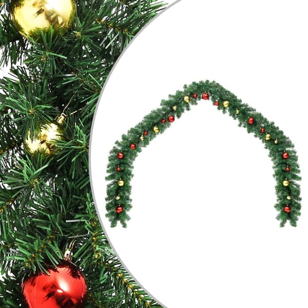 Julgirlang med julgranskulor 20 m