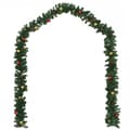 Miniatyrbild 2 av 2: Julgirlanger 4 st med julkulor grön 270 cm PVC