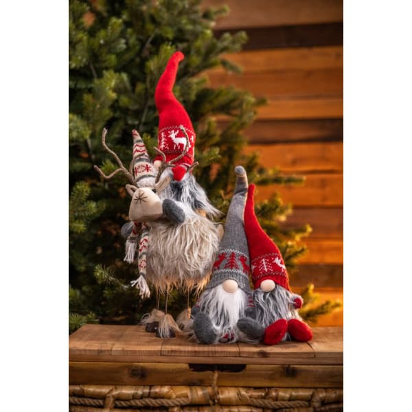 Enne Santa's Rudolf -valollinen porokoriste, lämminvalkoinen