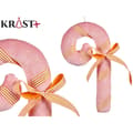 Pikkukuva 2 / 3: Joulukuusenpallo Krist+ 64815492 Pinkki kävelykeppi 15 x 27 x 4 cm (12 osaa)