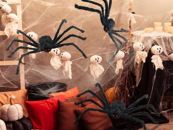 Jätte Spindel - Halloween Dekoration
