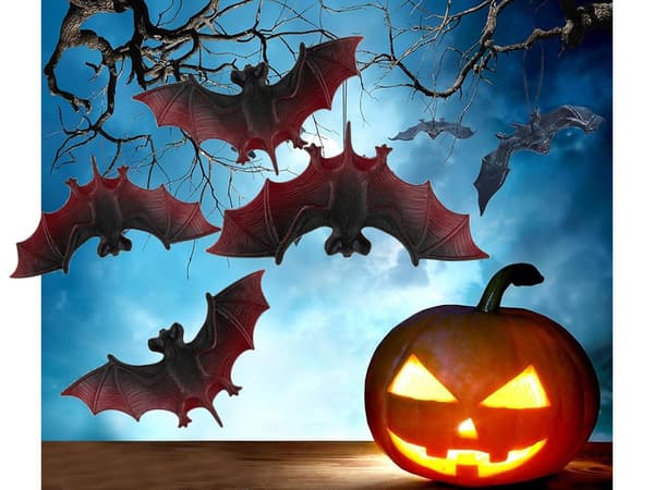 4-Pack Fladdermöss - Halloween Dekorationer