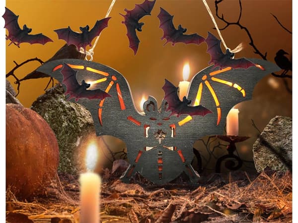 4-Pack Fladdermöss - Halloween Dekorationer