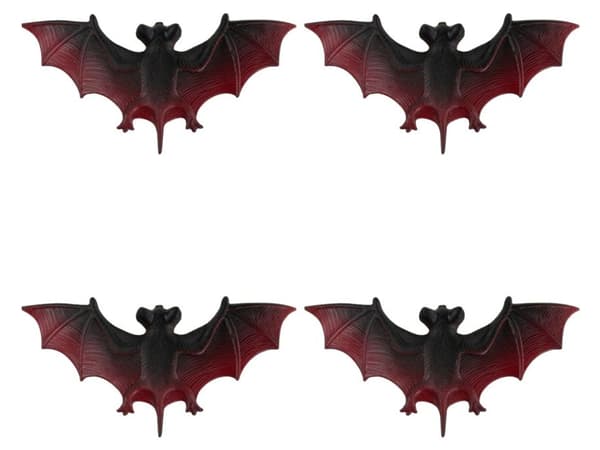 4-Pack Fladdermöss - Halloween Dekorationer