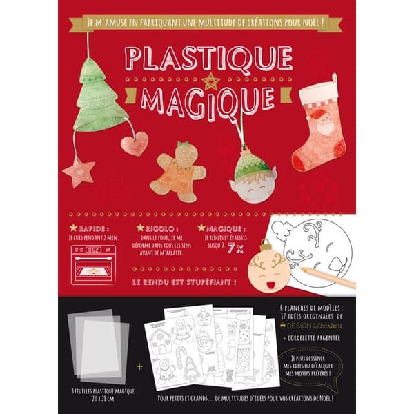 Magiskt transparent plastkit jultradition x3