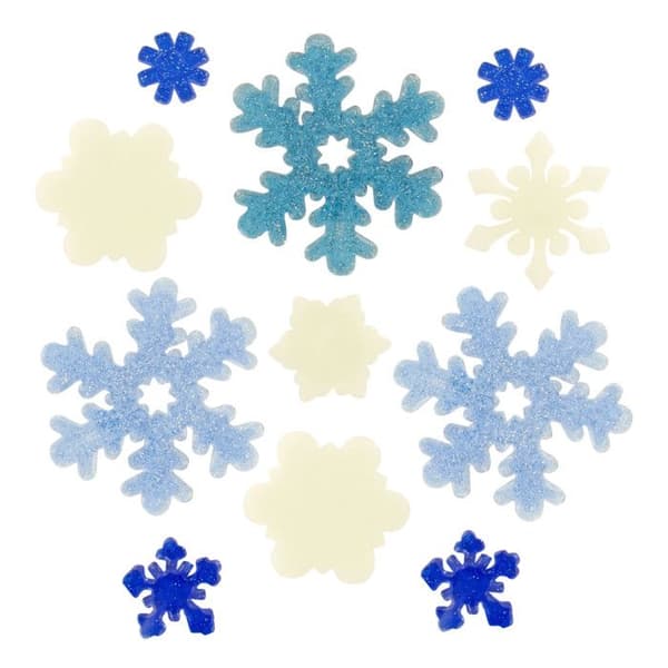 Dekoration Julfönster Gelly vitrostatiska Snöflingor