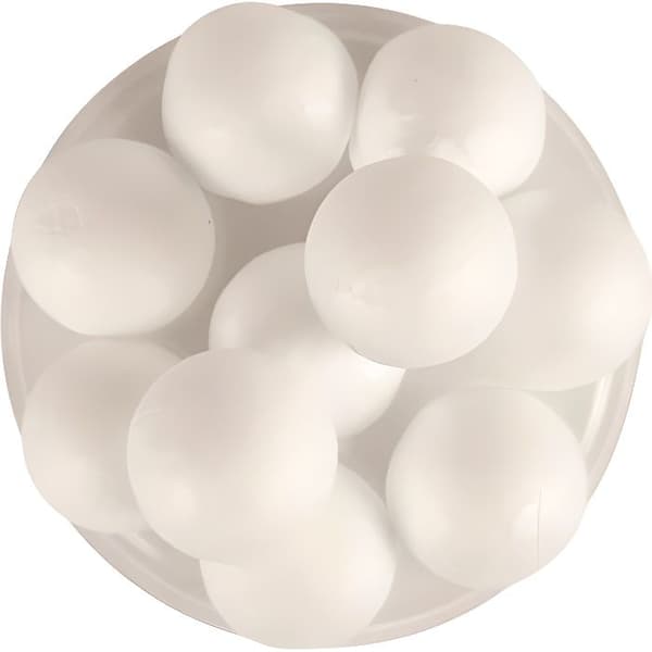 Polystyrenebollar - LePolystyrene - 3 cm - 12 stycken - Färg Vit - Rund Form