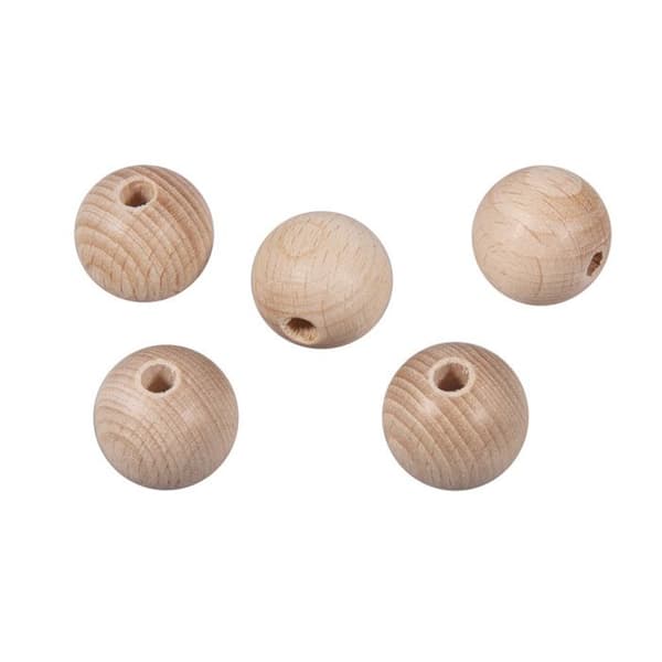 Träkulor ø 18 mm FSC100% med 4 mm hål 10 stycken