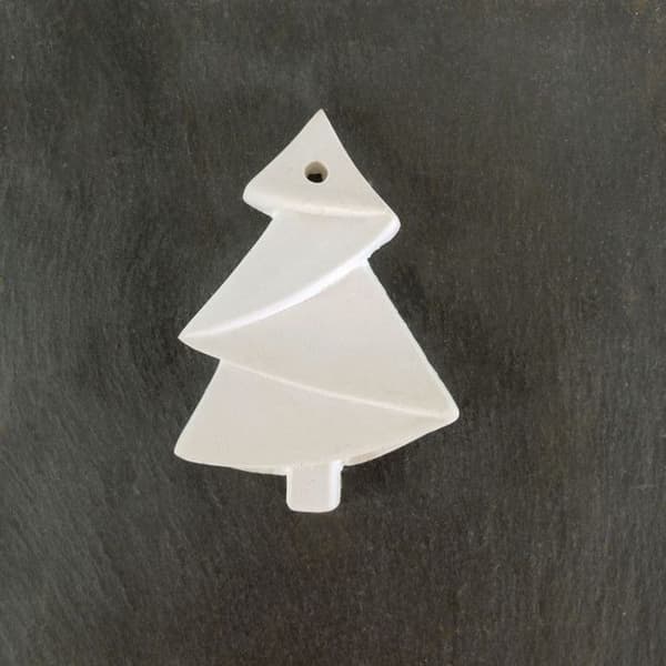 Objekt i gips Jul Gran Origami