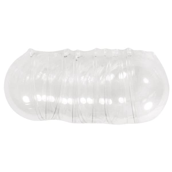 Kristallplastkulor i 2 delar 8 cm 6 stycken