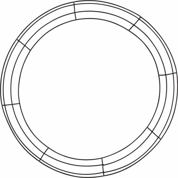 Stödring - MegaCrea DIY - 30 cm - Metall - Svart - Inomhus