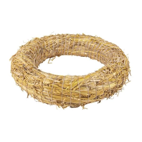 Halmkrans, natur, osvets, 30 cm ø {färg}