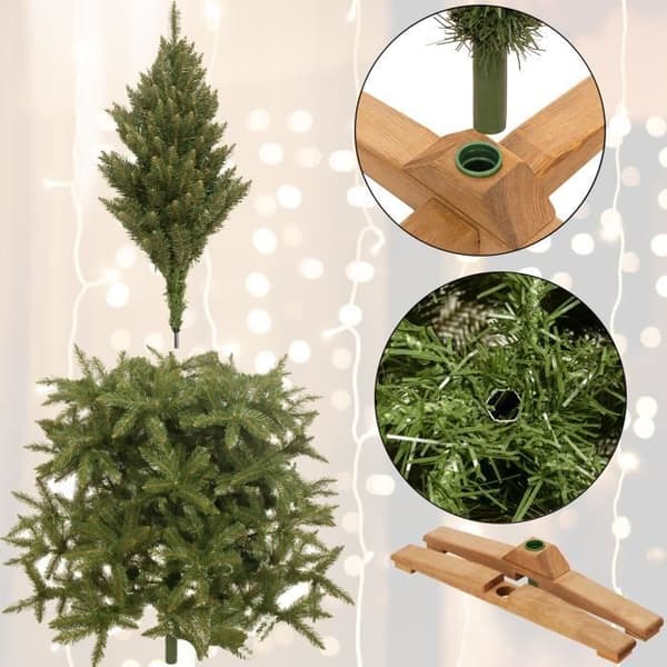 Konstgjord julgran - SPRINGOS - Kaukasiskt gran - 180 cm - PVC - Inomhus