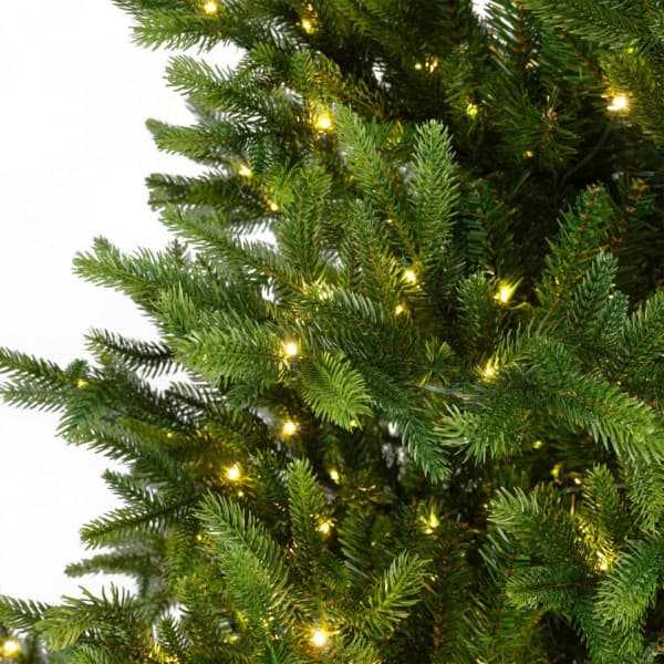 Enne Royal Grand verklighetstrogen julgran med LED-ljusslinga, 210 cm, grön