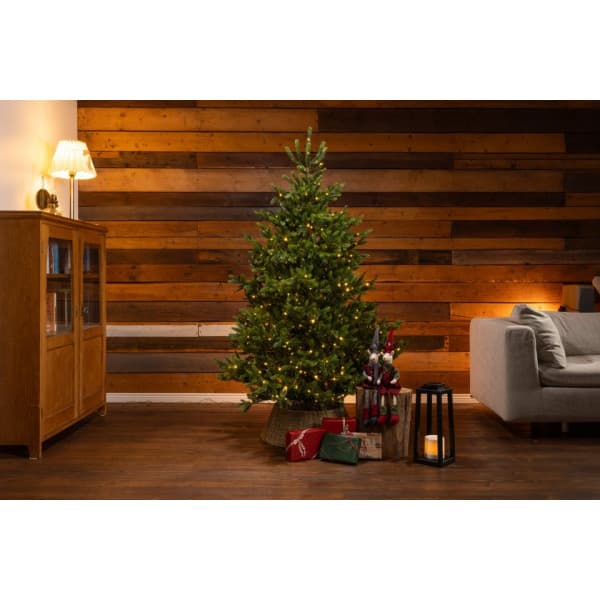 Enne Royal Grand verklighetstrogen julgran med LED-ljusslinga, 210 cm, grön