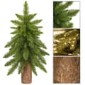 Miniatyrbild 4 av 4: Konstgjord julgran - SPRINGOS - 90 cm - Grön med naturlig stam - PVC, PE - Inomhus