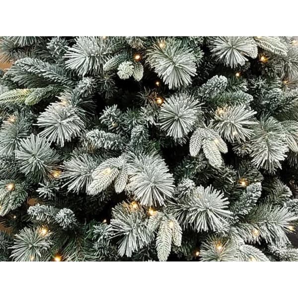 Julgran Home ESPRIT Grön PVC Metall Snöfall 116 x 116 x 180 cm
