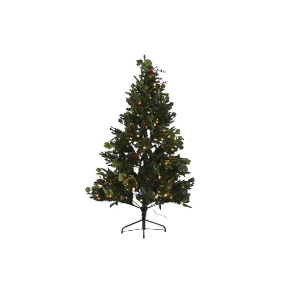 Juletre Home ESPRIT Rød Grønn PVC Metall 115 x 115 x 180 cm