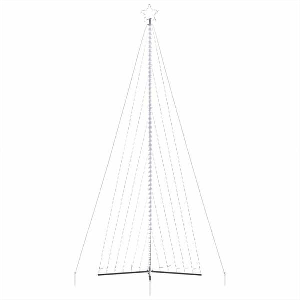 vidaXL LED joulukuusi 789 kylmän valkoista LED-valoa 476 cm