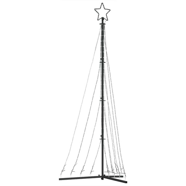 vidaXL LED Juletre 447 LEDs Blå 249 cm