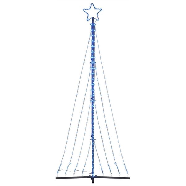 vidaXL LED Juletre 447 LEDs Blå 249 cm