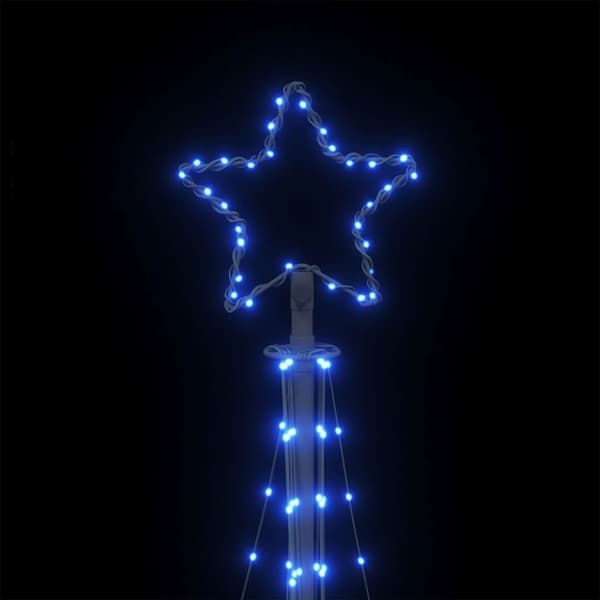 vidaXL LED Juletre 447 LEDs Blå 249 cm