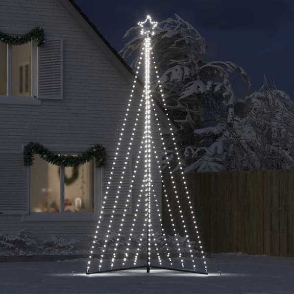 vidaXL LED Juletre 570 LEDs Kald Hvit 399 cm