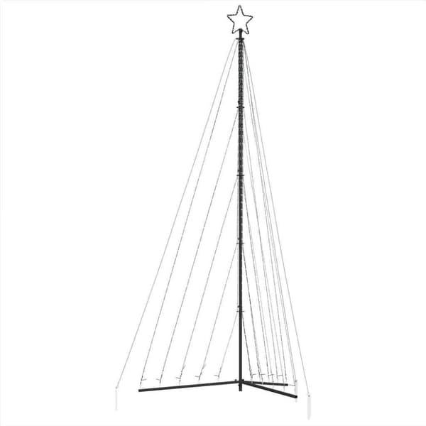 vidaXL LED Juletre 570 LEDs Kald Hvit 399 cm
