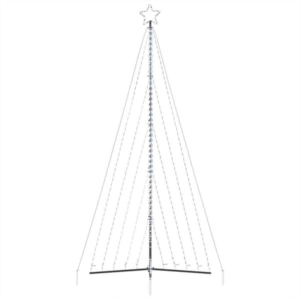 vidaXL LED Juletre 570 LEDs Kald Hvit 399 cm