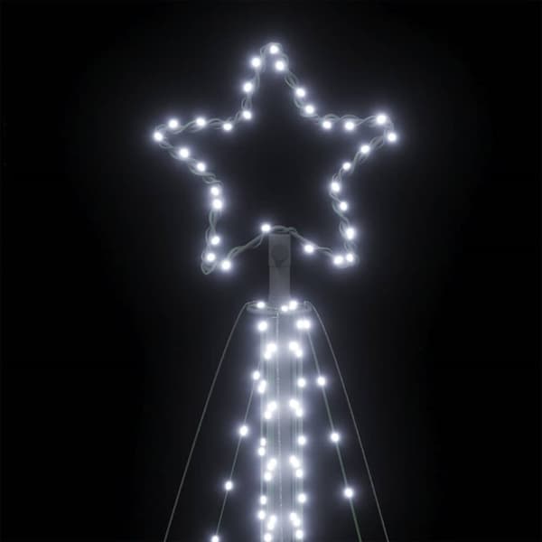 vidaXL LED Juletre 570 LEDs Kald Hvit 399 cm