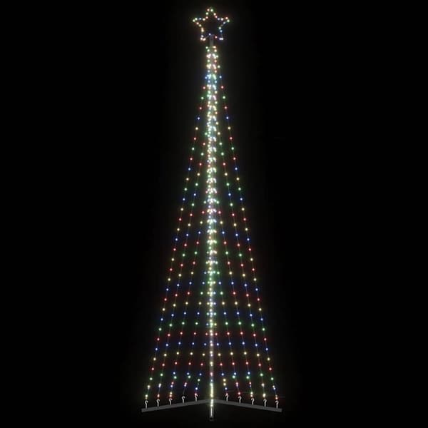 vidaXL LED juletre 495 LEDs Fargerike 300,5 cm