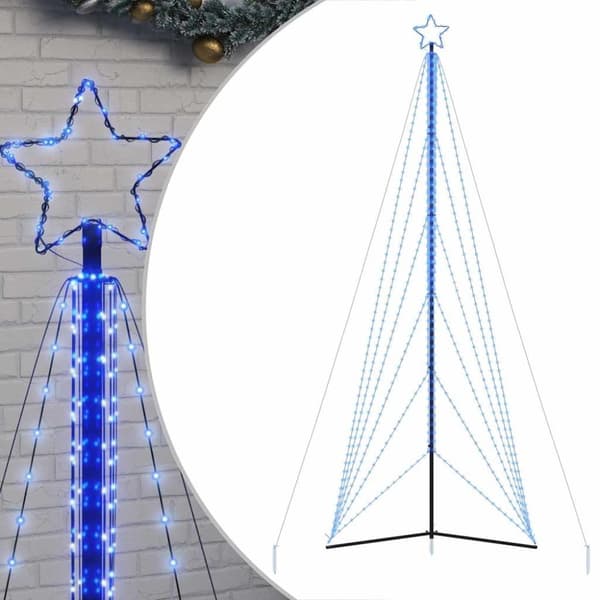 vidaXL LED Juletre 861 LEDs Blå 478 cm