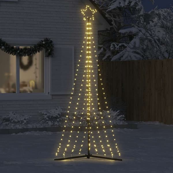 vidaXL LED Juletre 447 LEDs Varm Hvit 249 cm