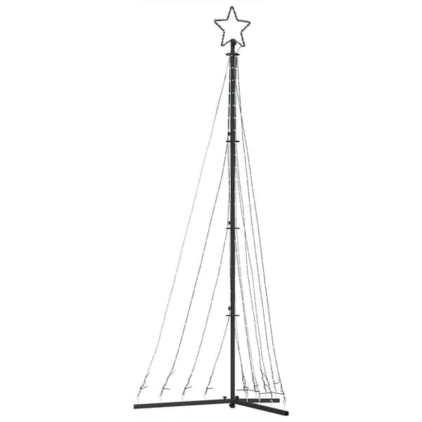 vidaXL LED Juletre 447 LEDs Varm Hvit 249 cm
