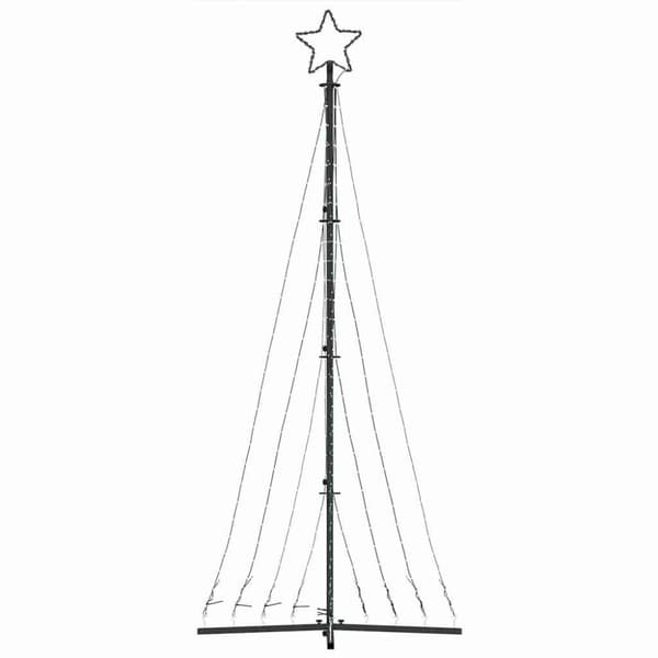 vidaXL LED Juletre 447 LEDs Varm Hvit 249 cm