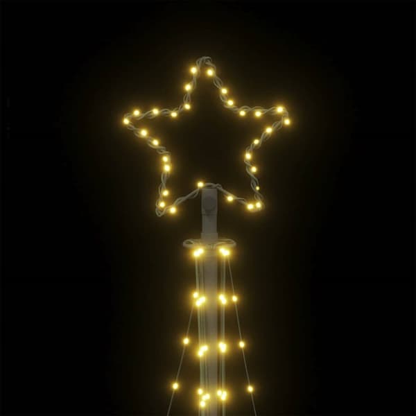 vidaXL LED Juletre 447 LEDs Varm Hvit 249 cm