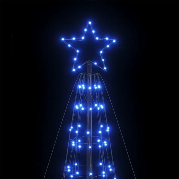 vidaXL LED julgran med spikar 1534 LED blå 500 cm