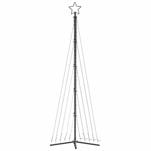 vidaXL LED joulukuusi 495 kylmän valkoista LED-valoa 300,5 cm