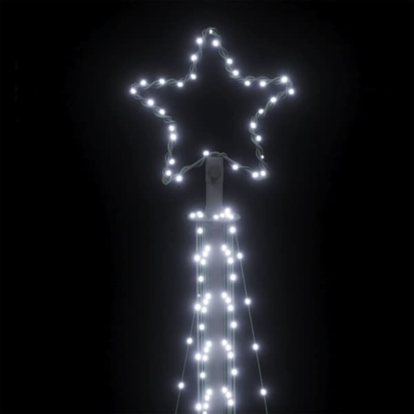 vidaXL LED joulukuusi 495 kylmän valkoista LED-valoa 300,5 cm