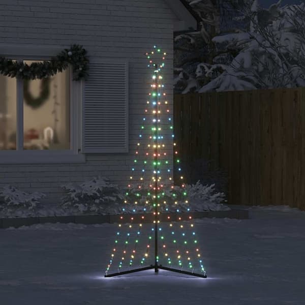 vidaXL LED juletre 339 LEDs Fargerike 187 cm