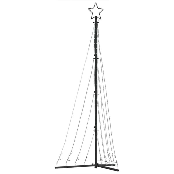 vidaXL LED joulukuusi 447 lämpimän valkoista LED-valoa 249 cm