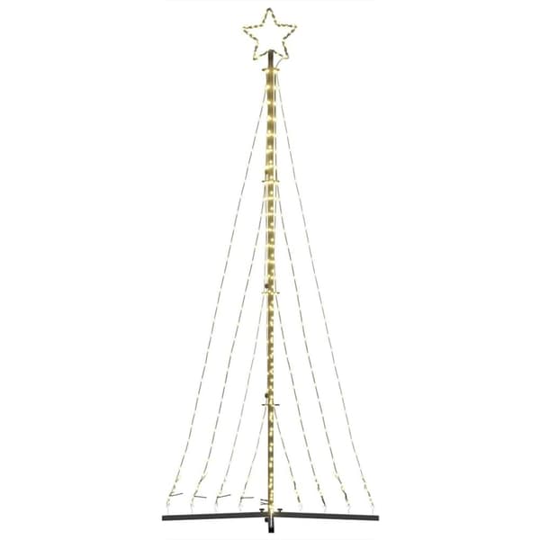 vidaXL LED joulukuusi 447 lämpimän valkoista LED-valoa 249 cm