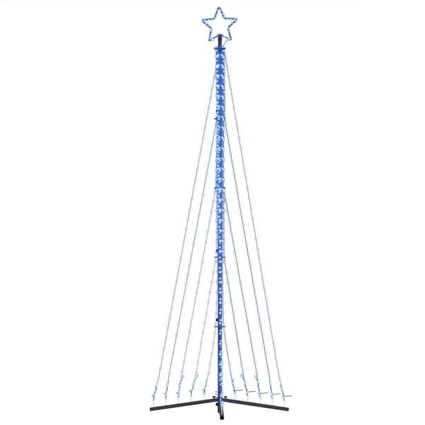 vidaXL LED joulukuusi 495 sinistä LED-valoa 300,5 cm