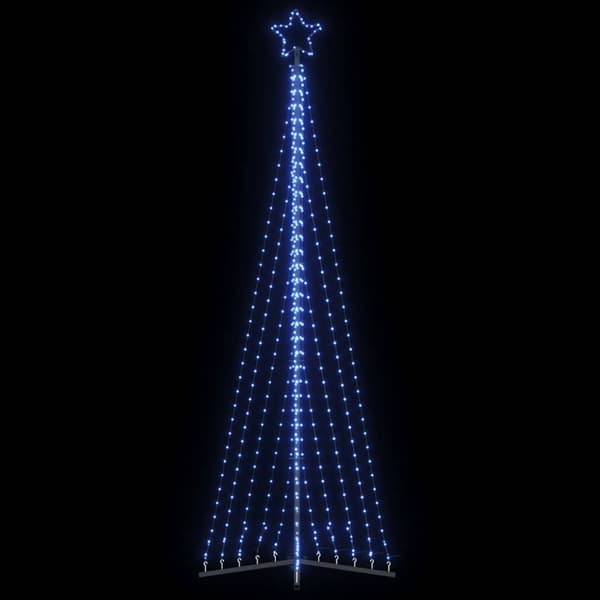 vidaXL LED joulukuusi 495 sinistä LED-valoa 300,5 cm