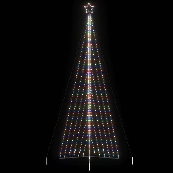 vidaXL LED-juletræ 789 LED'er 476 cm farverigt lys