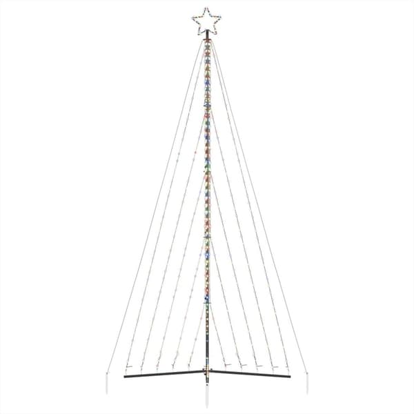 vidaXL LED Juletre 570 LEDs Fargerike 399 cm