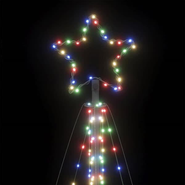 vidaXL LED Juletre 570 LEDs Fargerike 399 cm