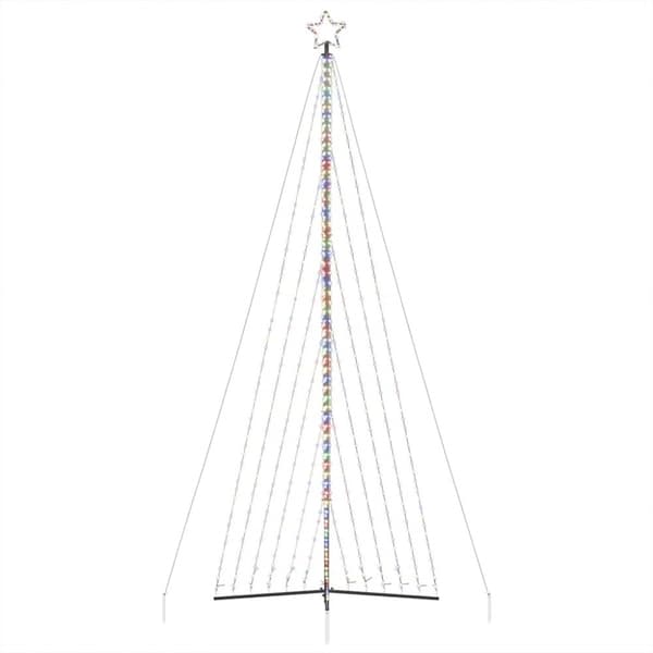 vidaXL LED juletre 789 LEDs Fargerike 476 cm