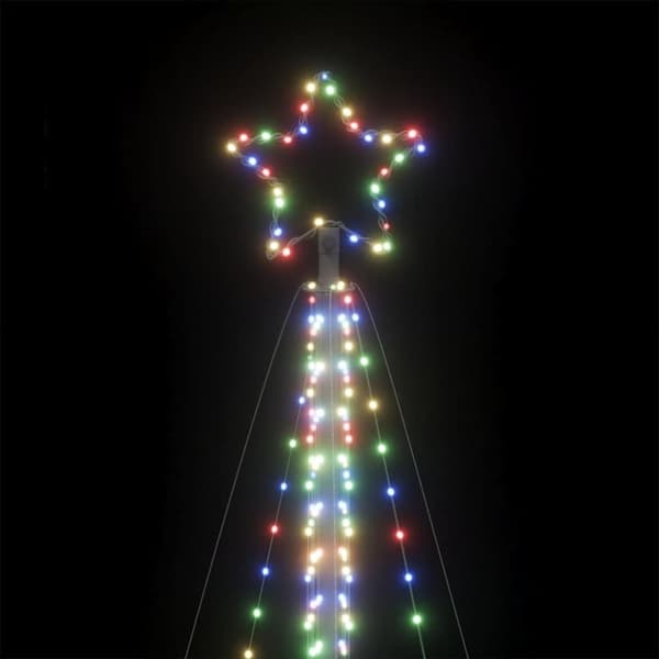 vidaXL LED juletre 789 LEDs Fargerike 476 cm